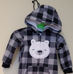 Toddler winter one piece fleece